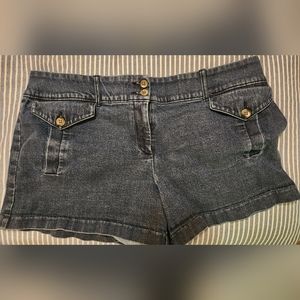 New York and Company denim jean shorts size 18